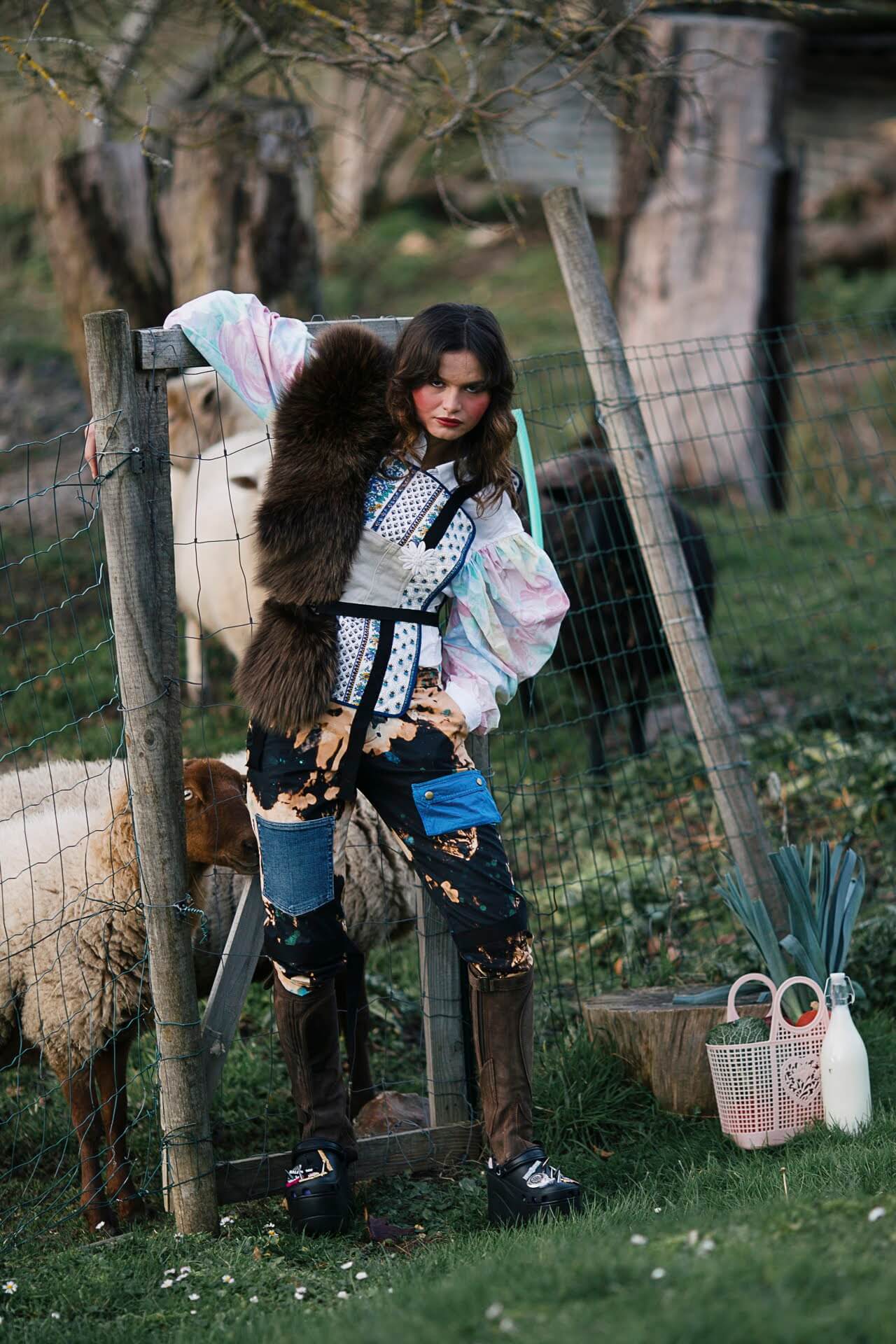farm-girl-fashion-shoot-designer-luxury-taciturn-obsidian